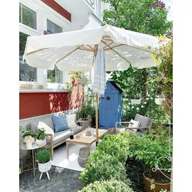 Sekey Sonnenschirm Ø 300 cm Weiß