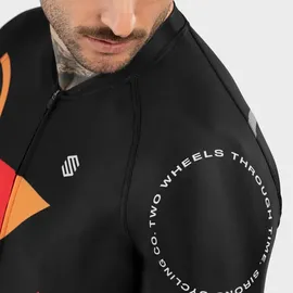 Siroko M2 Arizona Langarm-trikot - Black / Red / Orange - M