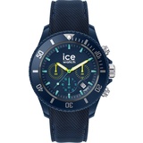 ICE-Watch - ICE chrono Blue lime - Blaue Herrenuhr mit Silikonarmband - Chrono - 020617 (Large)