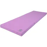 Jeflex - Lila klappbare Weichbodenmatte & Turnmatte 180 x 60 x 6 cm MADE IN GERMANY/faltbare Gymnastikmatte/platzsparende Fitnessmatte & faltbare Yogamatte/dicke Sportmatte für Kinderzimmer