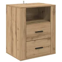 VidaXL Nachttisch Eiche handwerklich 50 x 36 x 60