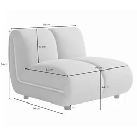 KAWOLA Sessel LAYLA Samt 0 x 0 x 0 cm Braun