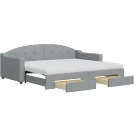 vidaXL Tagesbett 90 x 200 cm Hellgrau
