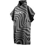 ZONE3 Microfibre Poncho schwarz/weiß