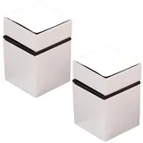 2 Stück SO-TECH® Regalträger CUBE II Chrom poliert Glasbodenhalter Bodenträger