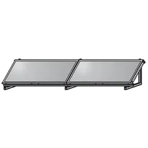 WOLF-Garten WOLF AluFlex-U Aufstellgerüst quer für 2 Kollektoren TopSon F3-1Q - 2484086