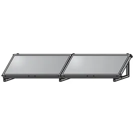 WOLF-Garten WOLF AluFlex-U Aufstellgerüst quer für 2 Kollektoren TopSon F3-1Q - 2484086