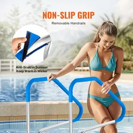Vevor Pool Handlauf Griffbogen Haltegriff Pooleinstieg Einstieghilfe 100kg