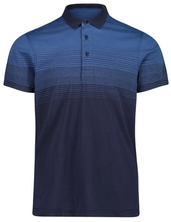 CMP Poloshirt Man Polo mit horizontalem Streifenmuster blau 50