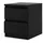 VCM Nachtschrank Nada 40 x 50 x 50 cm Schwarz