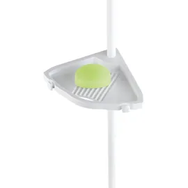 Wenko Teleskop-Duschecke Easy Aluminium, weiß, 4 Ablagen