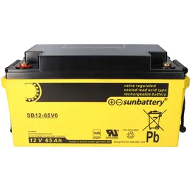 Sun Battery SB12-65V0 AGM Akku 12V 65Ah Blei-Akku mit VDS