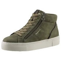 TAMARIS Plateausneaker, High-Top-Sneaker, Freitzeitschuh, Schnürer, gepolsterter Schaftrand Gr. 38, olivgrün, , 98229857-38