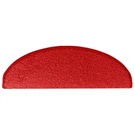 vidaXL Stufenmatten 15 Stk. 65x21x4 cm Rot Halbrund Groß