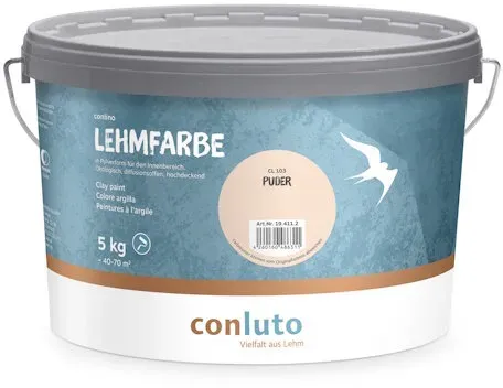 conluto Lehmfarbe Puder - 5 kg Eimer