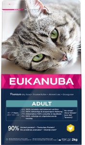 Eukanuba Adult kip kattenvoer  10 kg
