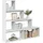 vidaXL Bücherregal 4 Stufen 143,5 x 29 x 143,5 cm Weiß