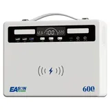 Tragbare Powerstation - 600W Notstromgerät - 586Wh Lithium-Akku - 52,8A 12,6V Energiespeicher - Backup für Camping, Wohnmobil, Zuhause