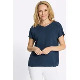 Sieh an! Schlupfbluse Blau 50