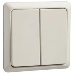 Elso 241500 Serienschalter 10A RENOVIERUNG komplett Steckklemme perlweiß
