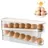 luxuskollektion Eierhalter 2 Schichten rollend stapelbar transparent/beige
