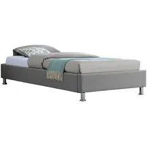 CARO-Möbel Futonbett Laredo 90 x 200 cm Textil grau