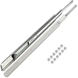 VEVOR Schubladenschienen Schulbladenauszug für Schubladen 2Stk.(20)225kg Tragfähigkeit Schubladen Schienensystem 50,8x7,6x1,9cm(eingeschoben)