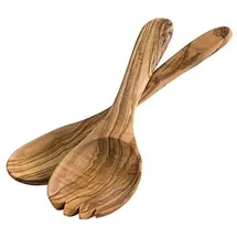 APS Salatbesteck „Olive“, in Braun je 9,5 cm, Griff: 17 cm | Gr.: onesize