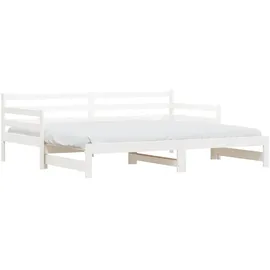 vidaXL Tagesbett 90 x 200 cm Weiß