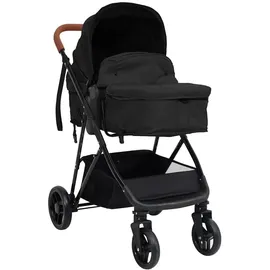 vidaXL 3-in-1 Kinderwagen anthrazit und schwarz