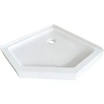 SANOTECHNIK Fünfeck Brausetasse", - weiß