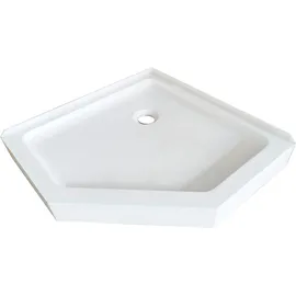 SANOTECHNIK Fünfeck Brausetasse", - weiß