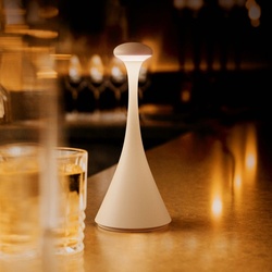 Sigor Akku-Tischleuchte Nudrop mini dünenbeige 210mm 1,8W Flex-Mood 2200K/2700K IP54 133lm Ra85 dim