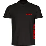 multifanshop Kinder T-Shirt - Serbien - Brust & Seite - Druck rot - Kind