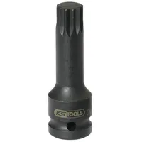 KS Tools 1/2" Kraft-Bit-Stecknuss Vielzahn, lang, M12