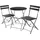 Tectake Bistrotisch-Set Frieda für 2 Personen schwarz