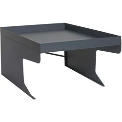 Mendler XL Mähroboter-Garage mit Pflanzkasten HWC-G60, Dach Unterstand für Rasenmäher, Metall 47x70x100cm ~ anthrazit