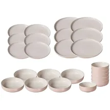 Ritzenhoff & Breker Jasper Teller und Schalenset 24er Set rosa