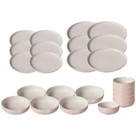 Ritzenhoff & Breker Jasper Teller und Schalenset 24er Set rosa