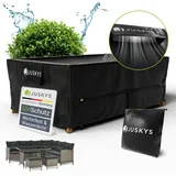 Juskys CoverSafe Pro 220 x 140 x 75 cm Schwarz