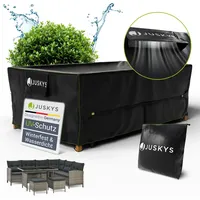 Juskys CoverSafe Pro 220 x 140 x 75 cm Schwarz