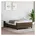 vidaXL Boxspringbett 120 x 200 cm Dunkelbraun