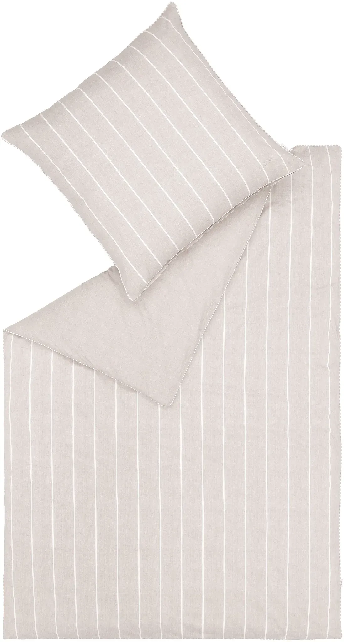 Esprit Bettwäsche »Harp Stripe«, (2 tlg.), in Renforce Qualität, 100% Baumwolle (BCI Better Cotton Initiative), Bett- und Kopfkissenbezug mit Reißverschluss, Winter- und Sommerbettwäsche ESPRIT beige/natur/creme B/L: 200 cm x 200 cm