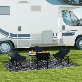 Outsunny Campingtisch Klapptisch Khaki