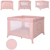 Lorelli Reiselaufstall Sunny, faltbar, seitliche Öffnung, Matratze, Tragetasche pink