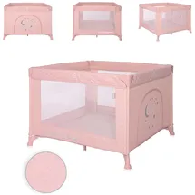 Lorelli Reiselaufstall Sunny, faltbar, seitliche Öffnung, Matratze, Tragetasche pink