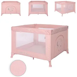 Lorelli Reiselaufstall Sunny, faltbar, seitliche Öffnung, Matratze, Tragetasche pink