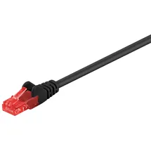 goobay CAT 6 Patchkabel, U/UTP, Schwarz