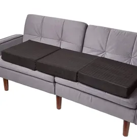Homescapes Sofa-Auflage 100 x 50 cm Schwarz
