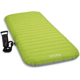 Intex "Roll n Go" (76x191x13cm) Luftbett inklusive Handpumpe in grün | Gr.: onesize
